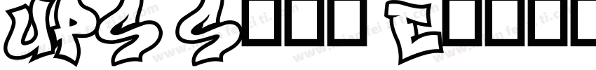 UPS Sans Extra Bold Italic字体转换
